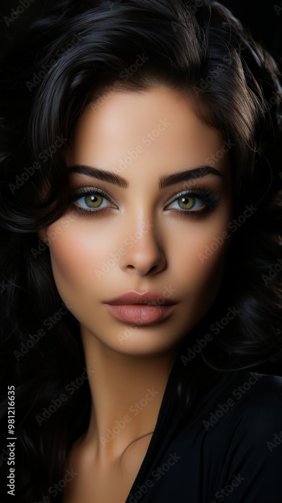 A Radiant Portrait of a Glamorous Woman A Radiant Portrait of a Glamorous Woman