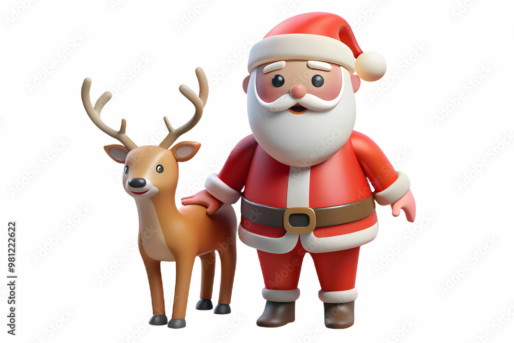 Flat Santa with Reindeer: Capture the Magical Bond in a Dreamy Bokeh Background - Soft Focus Vector Illustration Flat Santa with Reindeer: Capture the Magical Bond in a Dreamy Bokeh Background - Soft Focus Vector Illustration