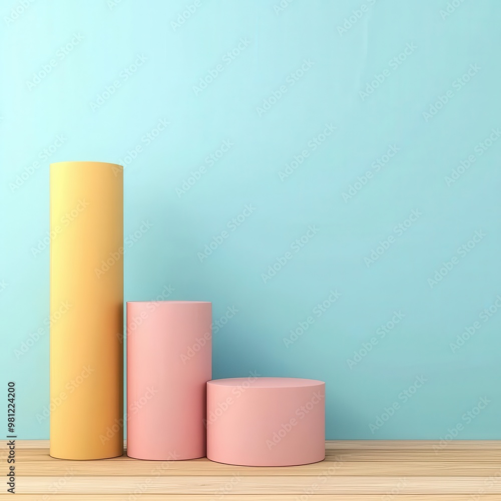 Business timeline, with key milestones, 3D illustration, copy space for text, Business timeline, with key milestones, 3D illustration, copy space for text,