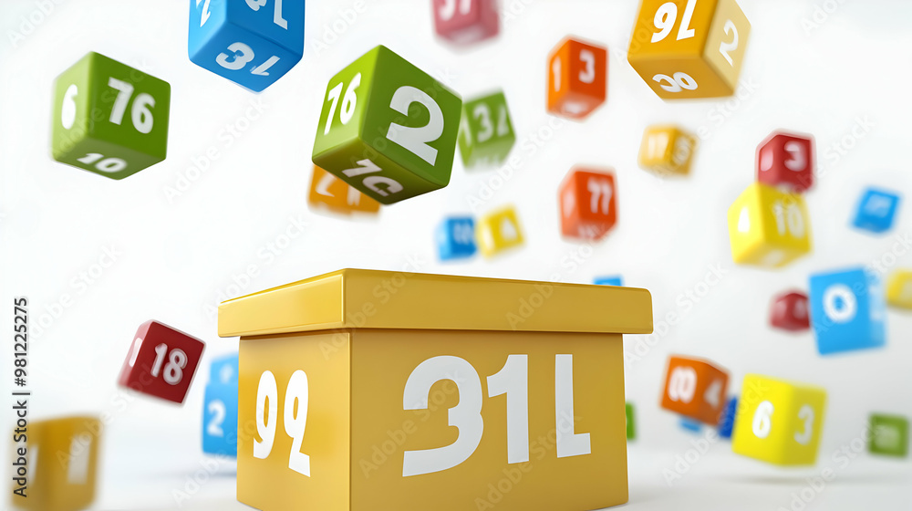 3D Ballot Box with Rising Poll Numbers - Vector Illustration of Poll Data Ascending for Trend Analysis, Icon on White Background 3D Ballot Box with Rising Poll Numbers - Vector Illustration of Poll Data Ascending for Trend Analysis, Icon on White Background