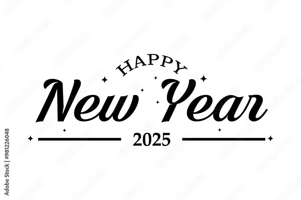 Vector 2025 new year celebration modern number typography design. Vector 2025 new year celebration modern number typography design.