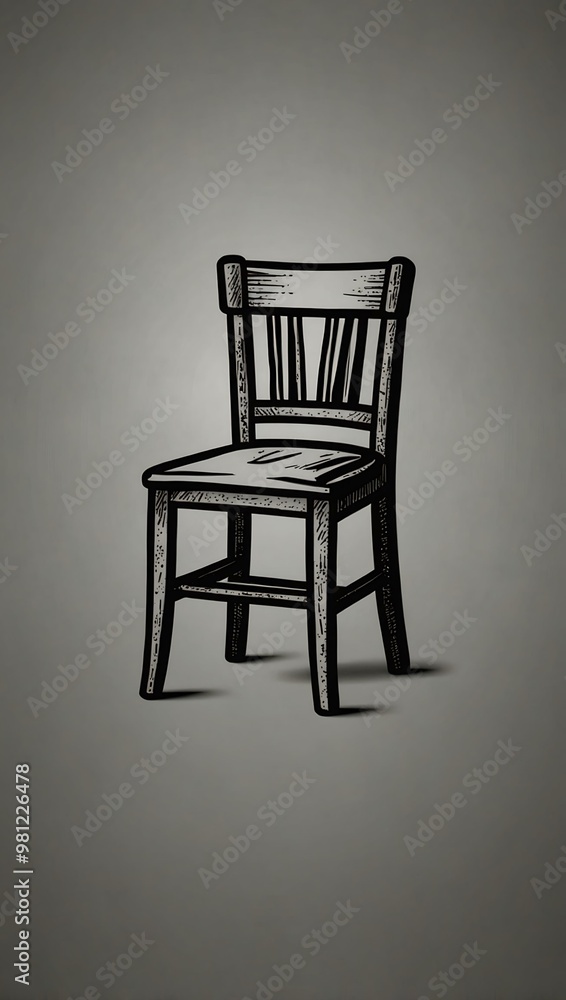 Chair line icon. Chair line icon.