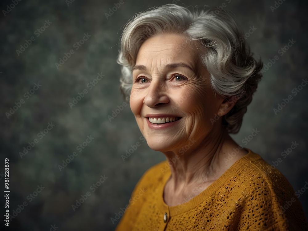 Cheerful elderly woman celebrating International Older Persons Day with joy and wisdom. Cheerful elderly woman celebrating International Older Persons Day with joy and wisdom.