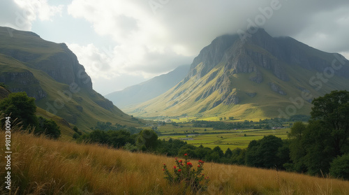 Stunning Aerial Views of Ireland's Verdant Valleys and Majestic Cliffs for Travel and Nature Photography Enthusiasts