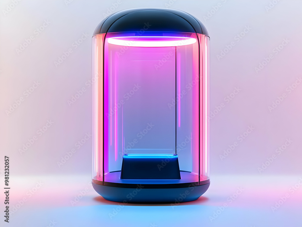 Futuristic Flat Holographic Voting Booth with Glowing Privacy Shield - Secure Voter Confidentiality in Simple Vector Design Futuristic Flat Holographic Voting Booth with Glowing Privacy Shield - Secure Voter Confidentiality in Simple Vector Design