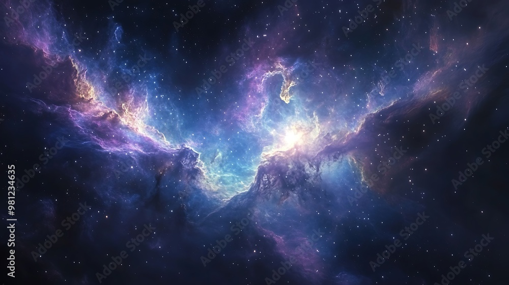 Obraz premium Space Galaxy Night Sky With Cosmic Clouds ,Universe science astronomy. Illustration Background