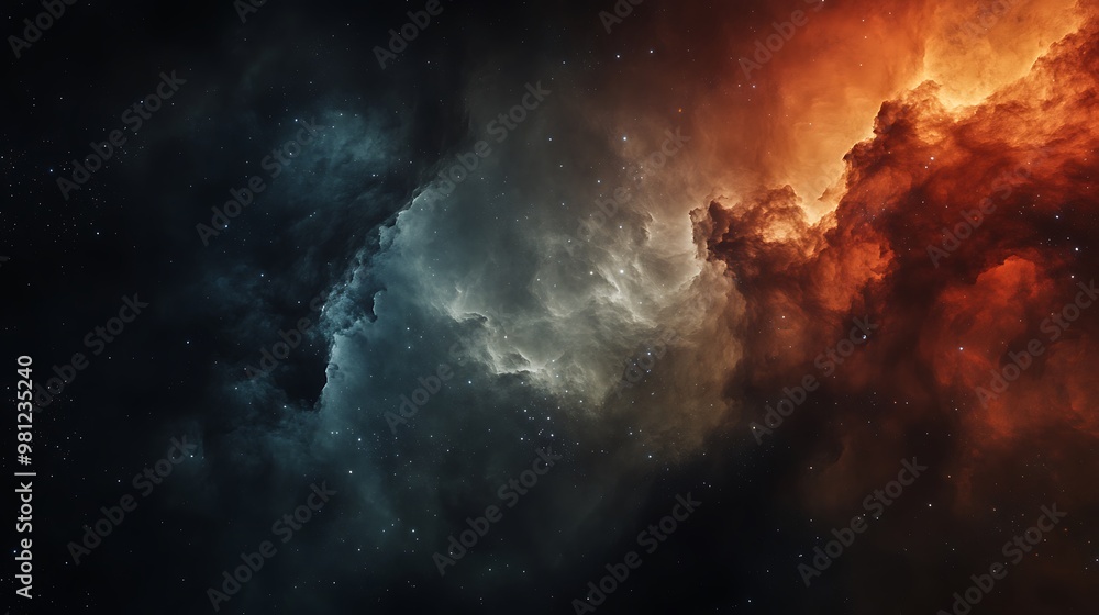 Fototapeta premium Space Galaxy Night Sky With Cosmic Clouds ,Universe science astronomy. Illustration Background