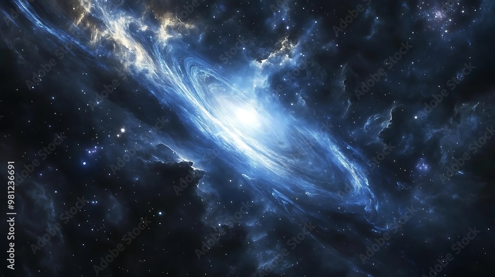 Space Galaxy Night Sky With Cosmic Clouds ,Universe science astronomy. Illustration Background Space Galaxy Night Sky With Cosmic Clouds ,Universe science astronomy. Illustration Background