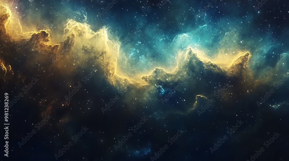 Fototapeta premium Space Galaxy Night Sky With Cosmic Clouds ,Universe science astronomy. Illustration Background