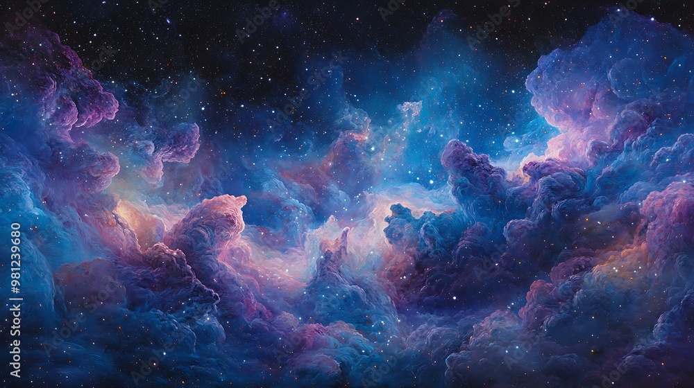 Space Galaxy Night Sky With Cosmic Clouds ,Universe science astronomy. Illustration Background Space Galaxy Night Sky With Cosmic Clouds ,Universe science astronomy. Illustration Background