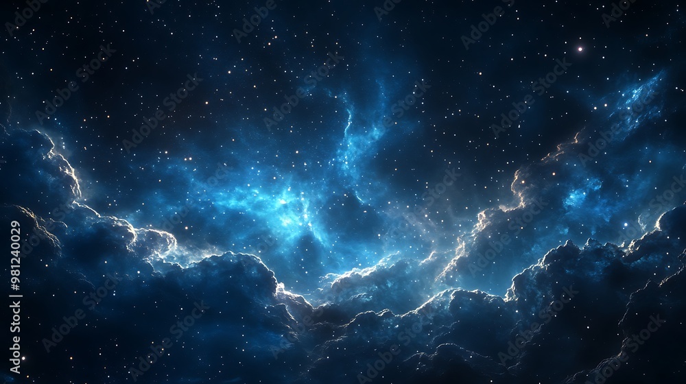 Obraz premium Space Galaxy Night Sky With Cosmic Clouds ,Universe science astronomy. Illustration Background