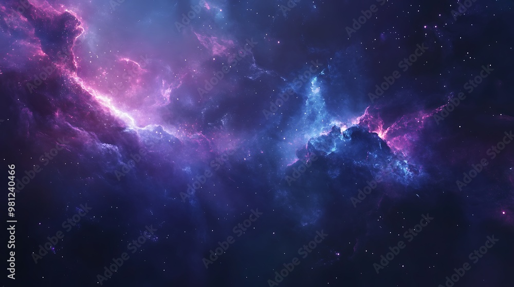Fototapeta premium Space Galaxy Night Sky With Cosmic Clouds ,Universe science astronomy. Illustration Background