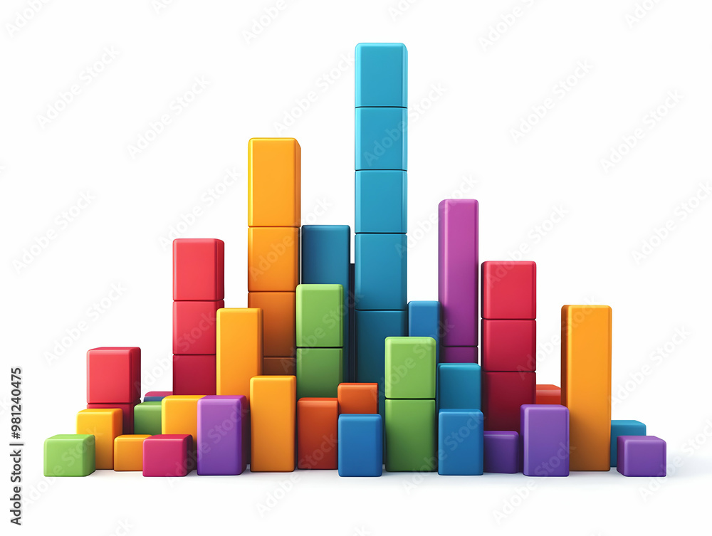Flat Poll Graph Building Block Podium Concept: Rising Blocks Illustrate Growth in Polling Trends - Wide Shot on White Background for Smart Business Analysis Flat Poll Graph Building Block Podium Concept: Rising Blocks Illustrate Growth in Polling Trends - Wide Shot on White Background for Smart Business Analysis