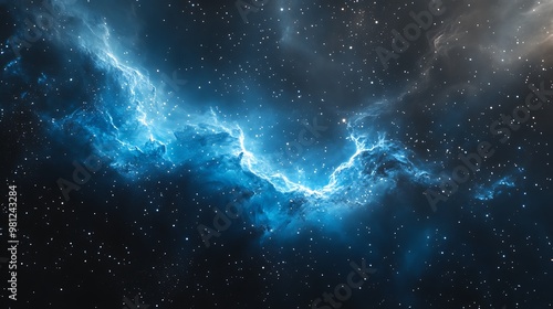 Space Galaxy Night Sky With Cosmic Clouds ,Universe science astronomy. Illustration Background