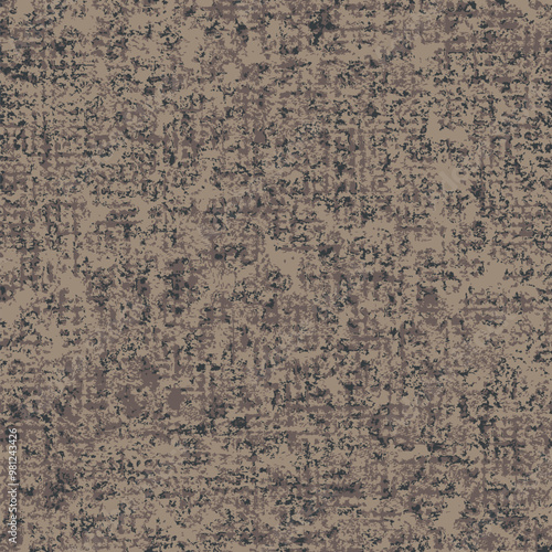 Washed beige brown smoke gray blurry wavy ikat seamless pattern. Aquarelle effect boho fashion fabric for coastal nautical stripe wallpaper background. Stripe with blurry gradient tileable swatch.