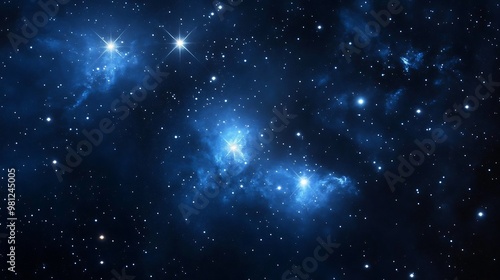 Space Galaxy Night Sky With Cosmic Clouds ,Universe science astronomy. Illustration Background