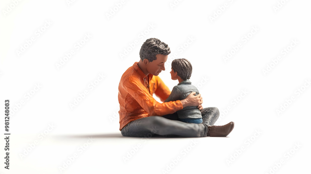 3D Politician Comforting Disaster Victim: Empathy & Leadership Concept in Crisis - Wide Shot with Clasped Hands, Isolated on White Background 3D Politician Comforting Disaster Victim: Empathy & Leadership Concept in Crisis - Wide Shot with Clasped Hands, Isolated on White Background