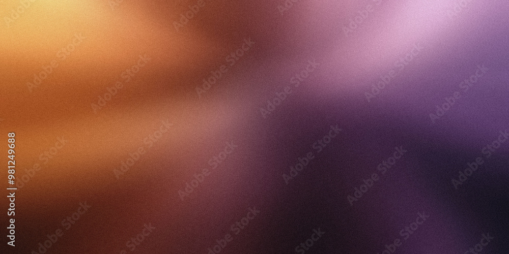 Obraz premium Gradient background with dark bronze and rich eggplant tones, with soft radial gradients and a subtle blur effect, noise texture effect