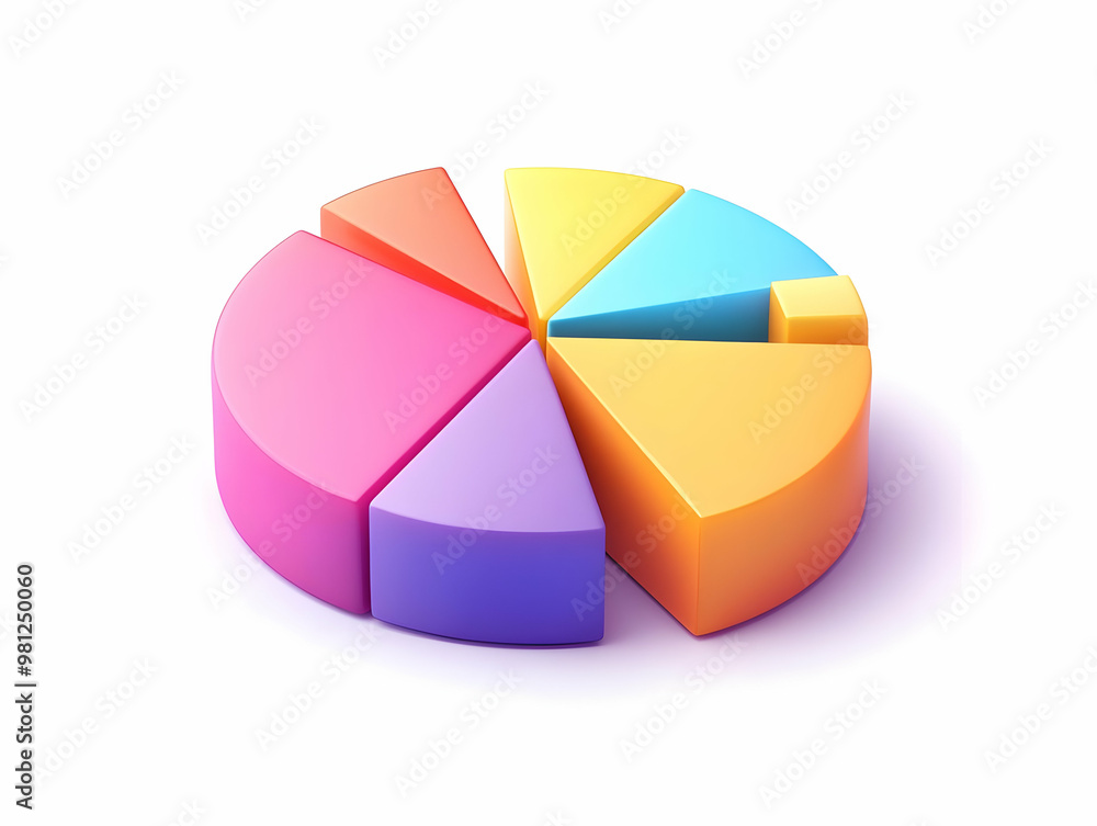 3D Pie Chart Illustration for Campaign Budget Allocation: Detailed Spending Categories | Flat Vector Design for Business Strategy 3D Pie Chart Illustration for Campaign Budget Allocation: Detailed Spending Categories | Flat Vector Design for Business Strategy