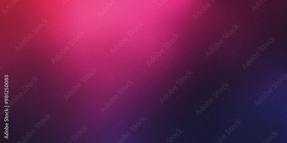 Obraz premium Gradient background with dark ruby and deep midnight purple tones, noise texture effect