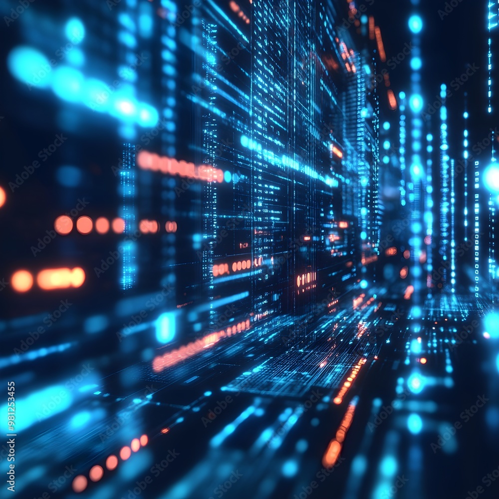 Dynamic abstract background showcasing data and tech integration image
Dynamic abstract background showcasing data and tech integration image