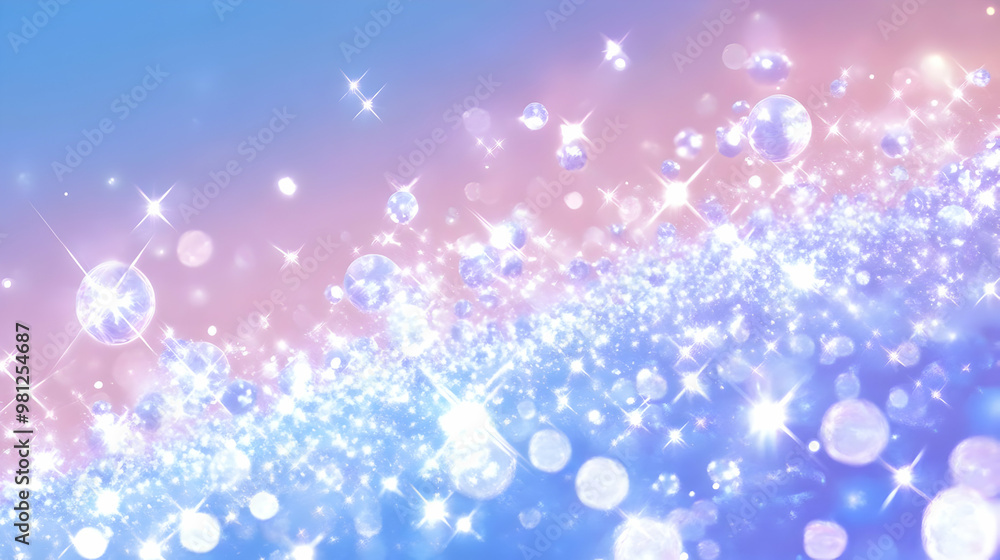 Sparkling Lights and Glowing Bubbles: A Dreamy Abstract Background Sparkling Lights and Glowing Bubbles: A Dreamy Abstract Background