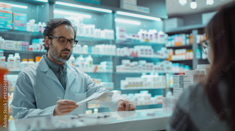 The Pharmacist Providing Medication The Pharmacist Providing Medication