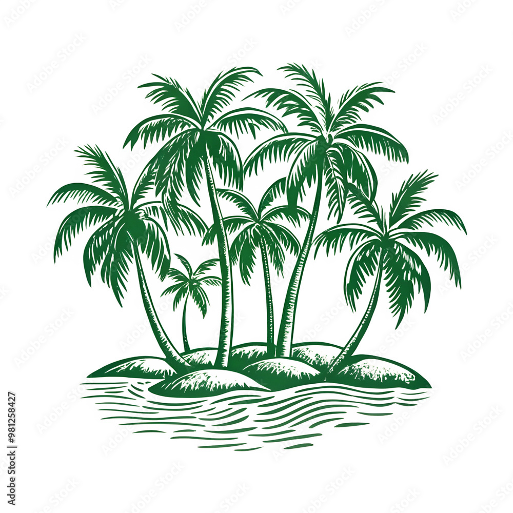 Obraz premium palm trees on the beach