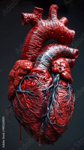 Detailed Anatomical Model of a Human Heart