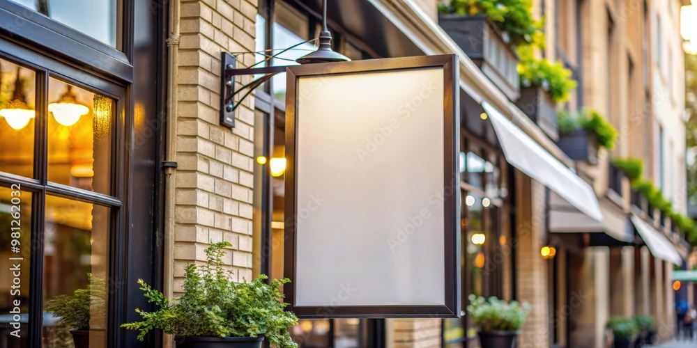 Mock up signboard for a blank sign stand at a shop or restaurant cafe menu, signboard, mock up, blank, sign stand, shop Mock up signboard for a blank sign stand at a shop or restaurant cafe menu, signboard, mock up, blank, sign stand, shop