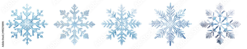 PNG blue snowflake, winter set PNG blue snowflake, winter set