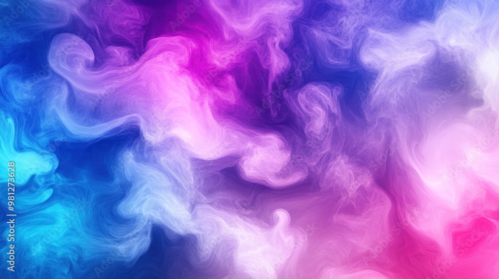 A beautiful swirling pattern of vibrant pink, blue, and purple colors converges and flows, creating a mesmerizing abstract artwork that captivates the viewer's attention A beautiful swirling pattern of vibrant pink, blue, and purple colors converges and flows, creating a mesmerizing abstract artwork that captivates the viewer's attention
