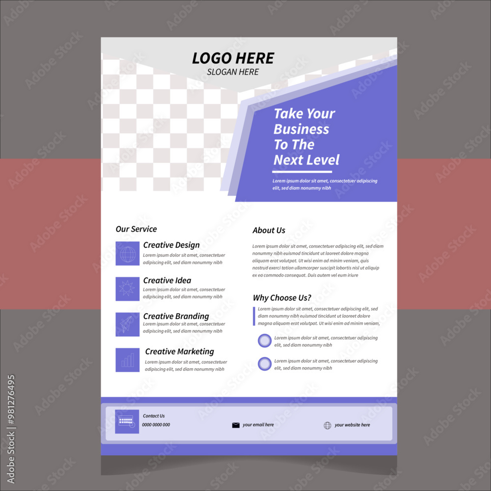 Naklejka premium Business Flyer Layout