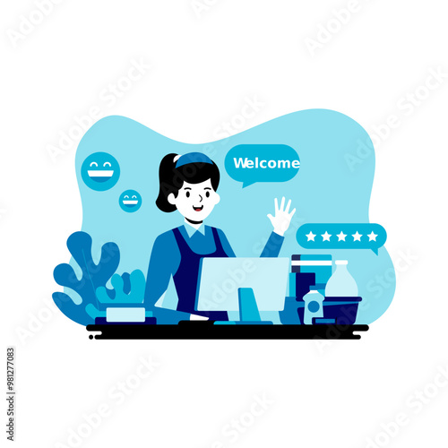 Friendly sales staff