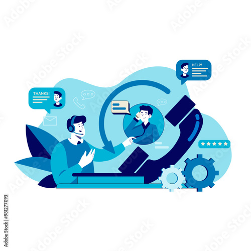 Customer care sales staff