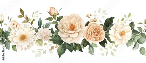 A stunning wedding bouquet inspired by an autumn garden, featuring soft watercolor florals in warm hues. Perfect for bohothemed weddings and romantic celebrations, adding charm to any occasion