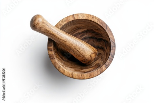 Wooden Mortar and Pestle: Rustic Grinding Set