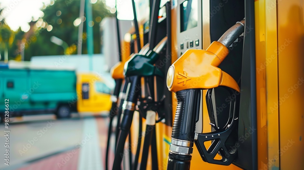 Close up digital gas pump screenshowing rising fuel prices at busy gas station, clear increase in numbers reflecting rising gas pricesconcept. Close up digital gas pump screenshowing rising fuel prices at busy gas station, clear increase in numbers reflecting rising gas pricesconcept.