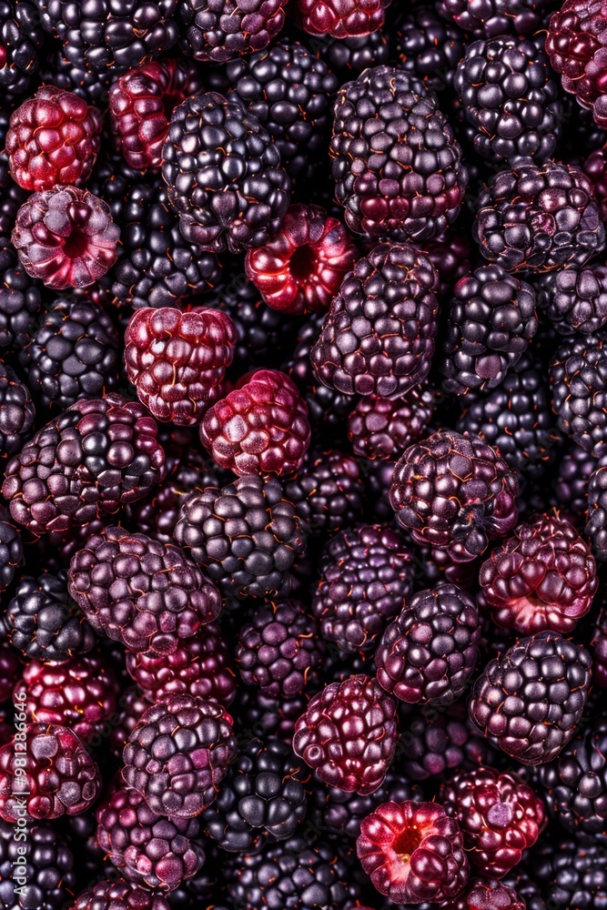 Ripe blackberry texture background, Allegheny blackberries fruits pattern, black berry mockup top view Ripe blackberry texture background, Allegheny blackberries fruits pattern, black berry mockup top view