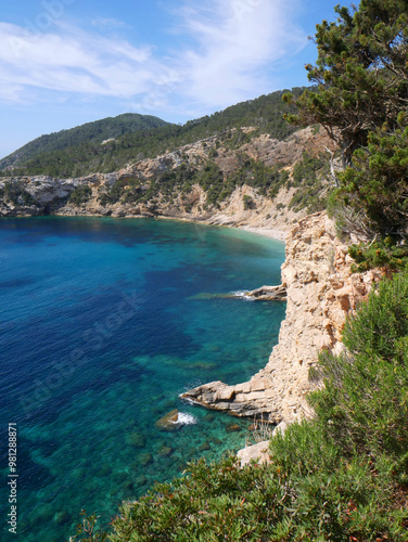 beautiful landscape on the island of Ibiza