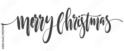 Merry Christmas Lettering vector eps