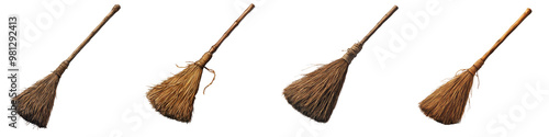 Wallpaper Mural Broomstick - Traditional tool of cleansing and flight Isolated on Clear White Background Highly Detailed Torontodigital.ca
