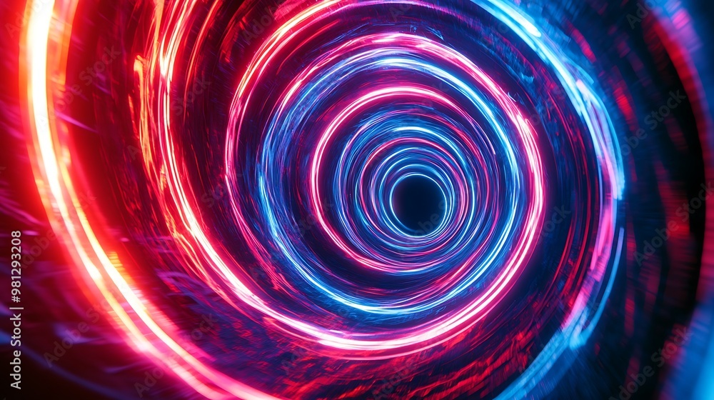 Radiating Neon Light Burst, futuristic flashes, Motion lights, Colorful Streaks on Dark Background Radiating Neon Light Burst, futuristic flashes, Motion lights, Colorful Streaks on Dark Background