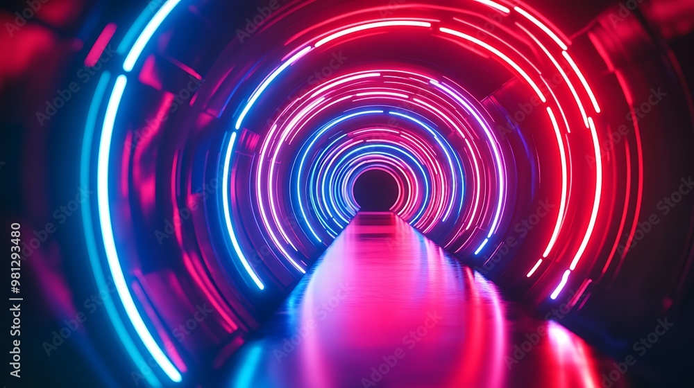 Radiating Neon Light Burst, futuristic flashes, Motion lights, Colorful Streaks on Dark Background Radiating Neon Light Burst, futuristic flashes, Motion lights, Colorful Streaks on Dark Background
