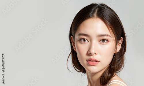 beautiful asian woman face