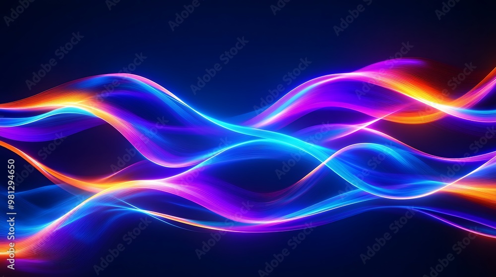 Radiating Neon Light Burst, futuristic flashes, Motion lights, Colorful Streaks on Dark Background Radiating Neon Light Burst, futuristic flashes, Motion lights, Colorful Streaks on Dark Background