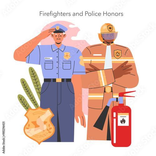 Patriot Day. Flat Vector Illustration