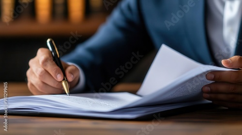 Person wearing a turban reading legal documents at a desk, working as a lawyer