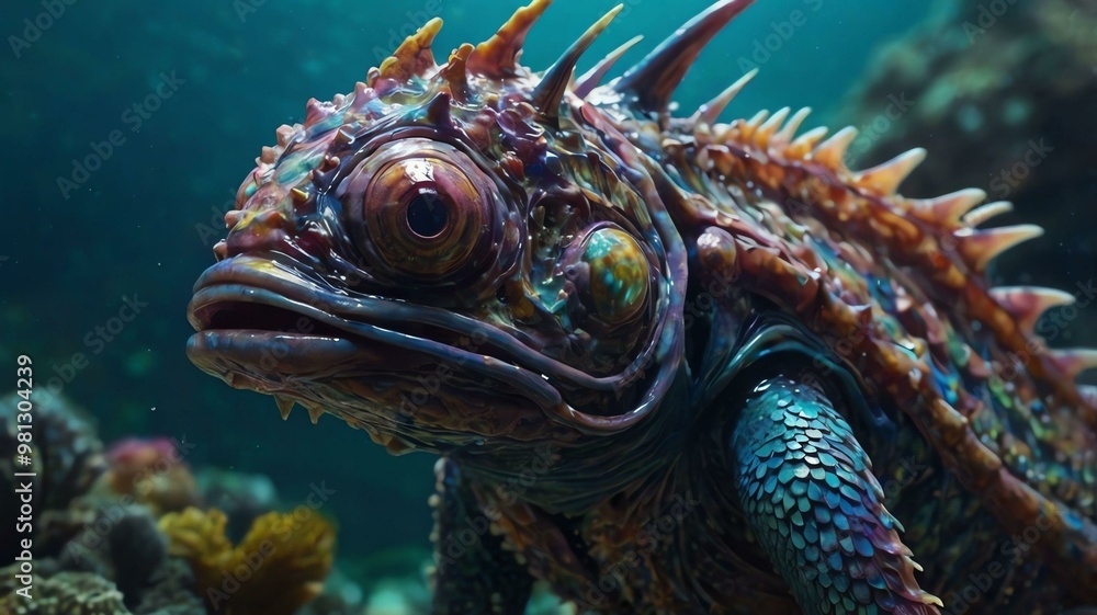 a whimsically grotesque insectoid fishlike cr image a whimsically grotesque insectoid fishlike cr image