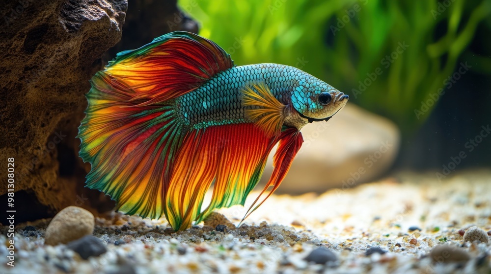 Colorful Siamese Fighting Fish Colorful Siamese Fighting Fish